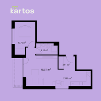 Parduodamas butas Sudervės kelias, Šeškinė, Vilniaus m., Vilniaus m. sav., 48.37 m² ploto 2 kambariai 2