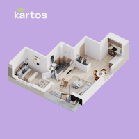 Parduodamas butas Sudervės kelias, Šeškinė, Vilniaus m., Vilniaus m. sav., 48.37 m² ploto 2 kambariai 3