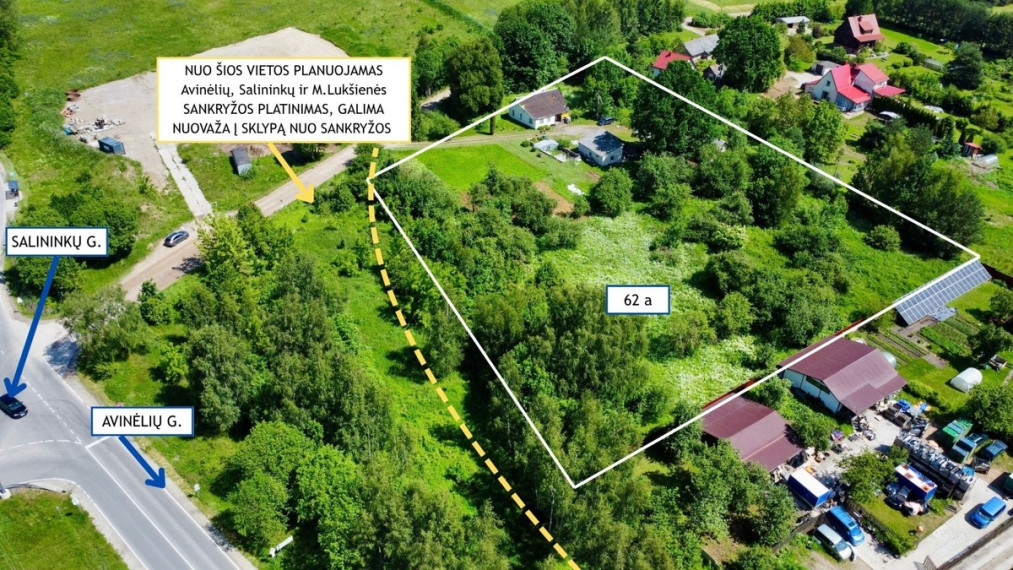 Parduodamas sklypas Meilės Lukšienės, Salininkai, Vilniaus m., Vilniaus m. sav., 62 a ploto 1