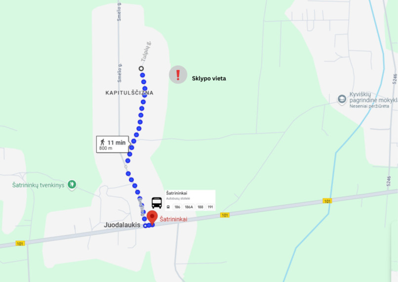 Paduodamas namų valdos 35.59 arų sklypas Kapitulščiznos k., Vilniaus rajone 14