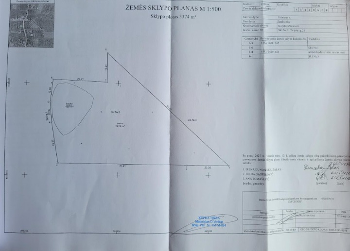 Paduodamas namų valdos 35.59 arų sklypas Kapitulščiznos k., Vilniaus rajone 12