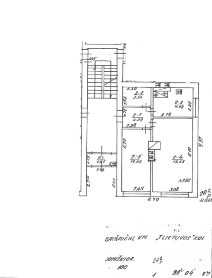 Parduodamas butas Sodų g., Gaižaičių k., Joniškio r. sav., 23.06 m² ploto 2 kambariai 12
