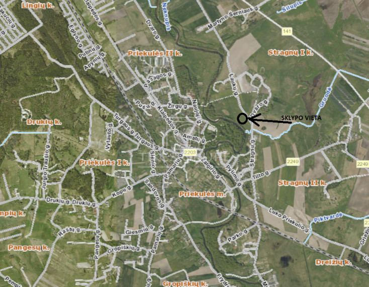 Parduodamas  sklypas Stragnų I k., Klaipėdos r. sav., 173 a ploto 2