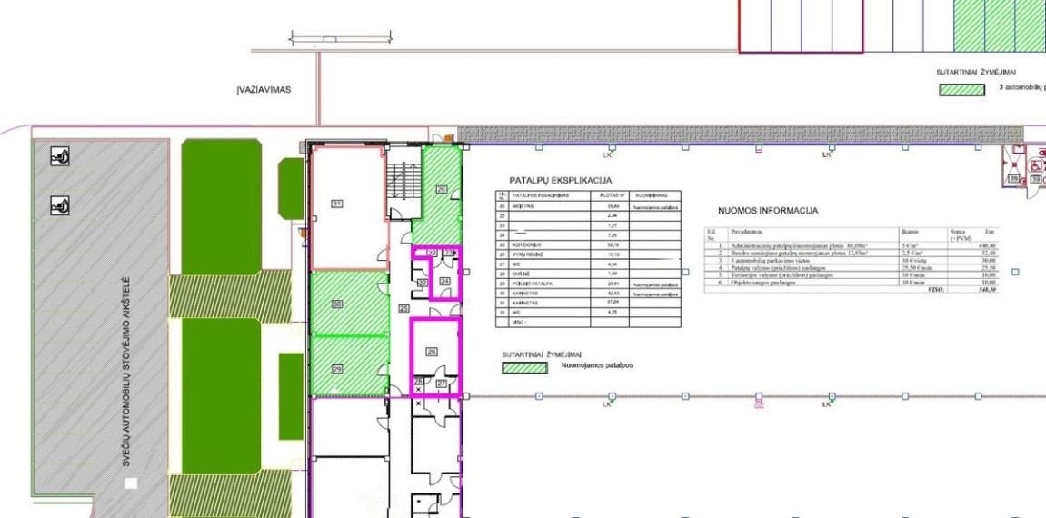 Nuomojamos administracinės patalpos Metalistų g., Pabaliai, Šiaulių m., Šiaulių m. sav., 101.01 m2 ploto 19