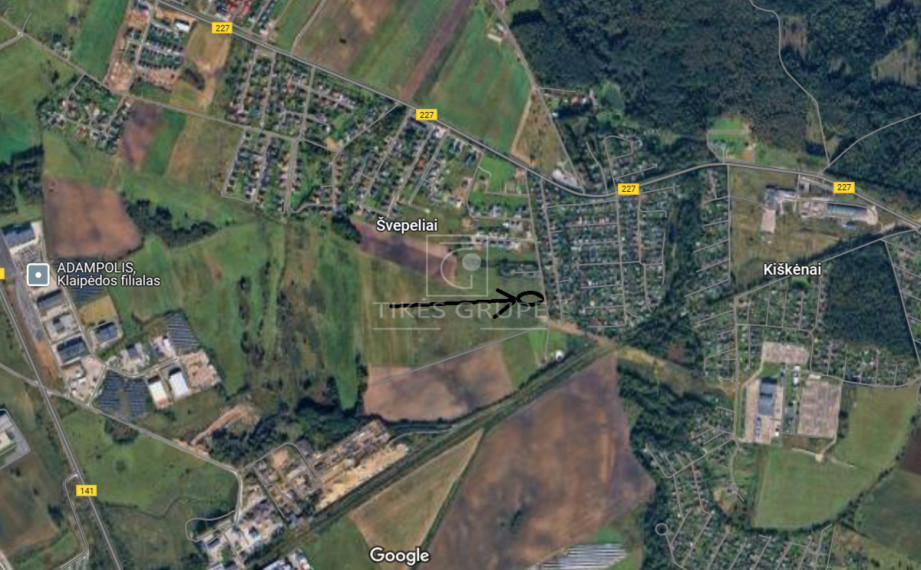 Parduodamas  sklypas Švepelių k., Klaipėdos r. sav., 72 a ploto 3