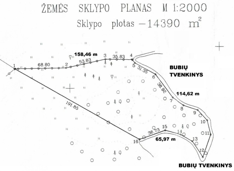 Parduodamas  sklypas Jakštaičiukų k., Šiaulių r. sav., 144 a ploto 7