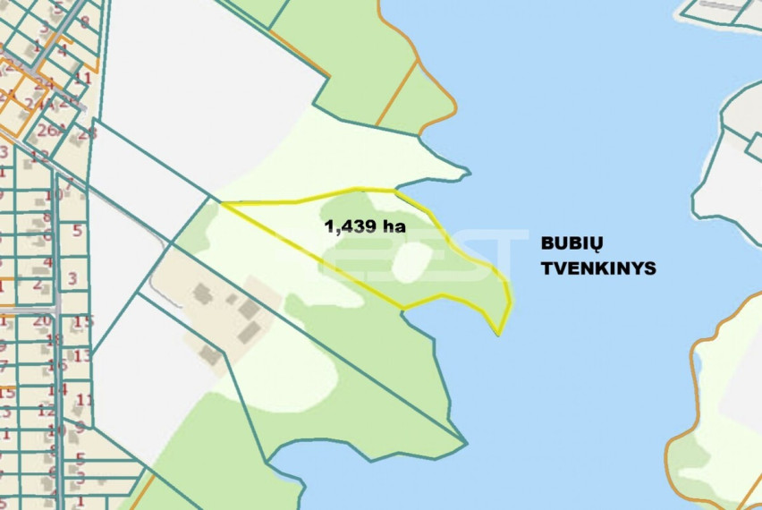 Parduodamas  sklypas Jakštaičiukų k., Šiaulių r. sav., 144 a ploto 8