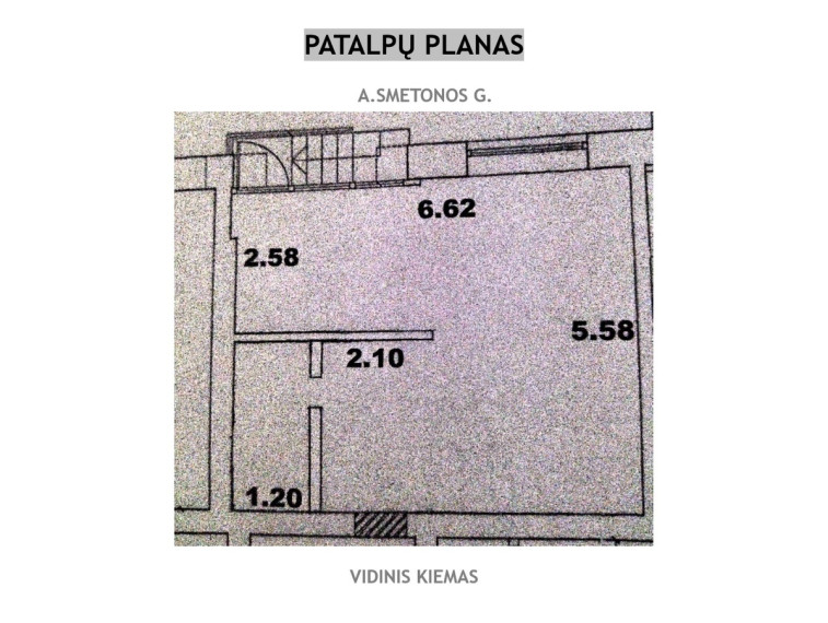 Nuomojamos administracinės, kitos paskirties patalpos A. Smetonos g., Senamiestis, Vilniaus m., Vilniaus m. sav., 37 m2 ploto 18
