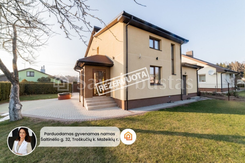 Parduodamas namas Šaltinėlio g., Troškučių k., Mažeikių r. sav., 134.5 m2 ploto 1