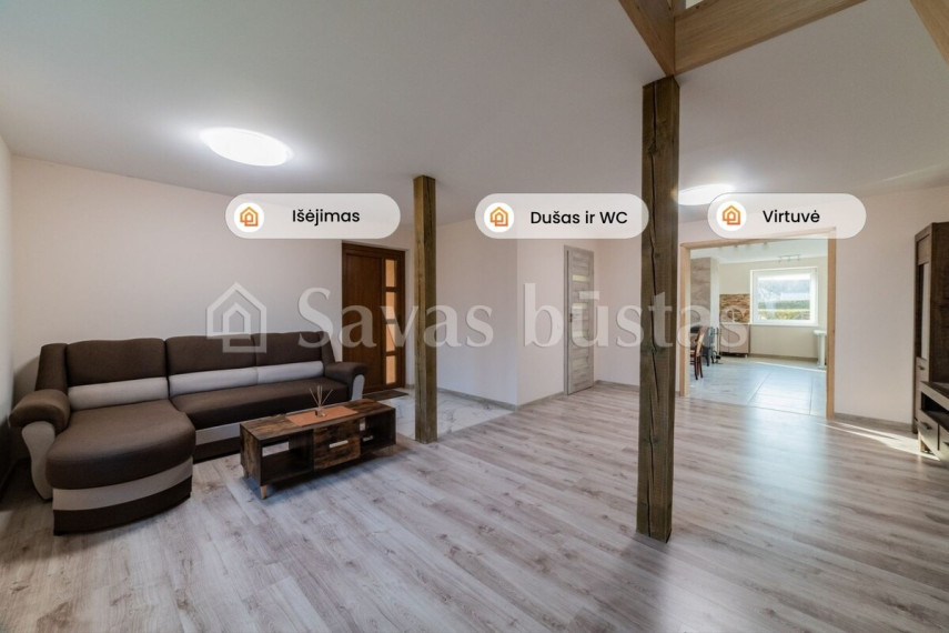 Parduodamas namas Šaltinėlio g., Troškučių k., Mažeikių r. sav., 134.5 m2 ploto 12