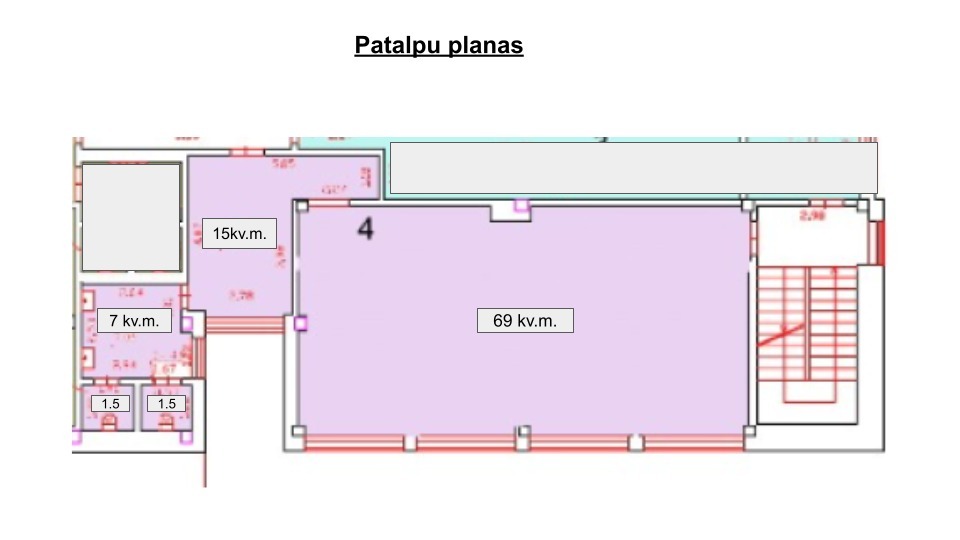 Nuomojamos administracinės, paslaugų, prekybos patalpos R. Kalantos g., Petrašiūnai, Kauno m., Kauno m. sav., 94 m2 ploto 16