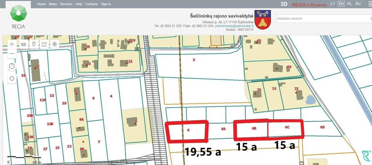 Parduodamas sklypas Lydos g., Šalčininkuose, 15 a ploto 7