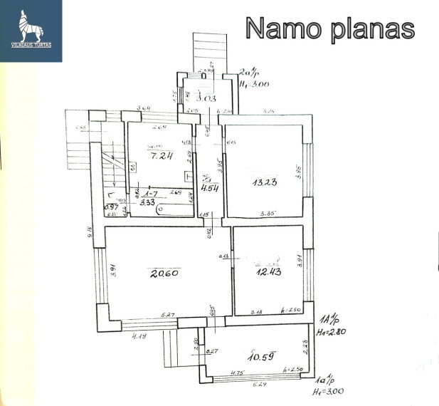 Parduodamas namas Apaščios g., Apaščios k., Rokiškio r. sav., 108.71 m2 ploto, 1 aukštai 20