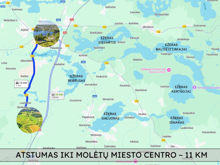 Parduodamas  sklypas Žiediškės k., Molėtų r. sav., 174 a ploto 14