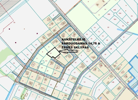 Parduodamas namų valdos paskirties sklypas Pilies g., Aukštelkės k., Šiaulių r. sav., 14.76 a ploto