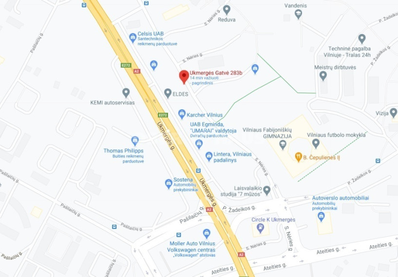Nuomojamos administracinės patalpos Ukmergės g., Fabijoniškės, Vilniaus m., Vilniaus m. sav., 87.01 m2 ploto 9