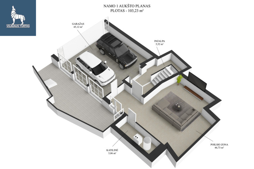 Parduodamas namas Salotės g., Pilaitė, Vilniaus m., Vilniaus m. sav., 300.94 m2 ploto, 2 aukštai 33