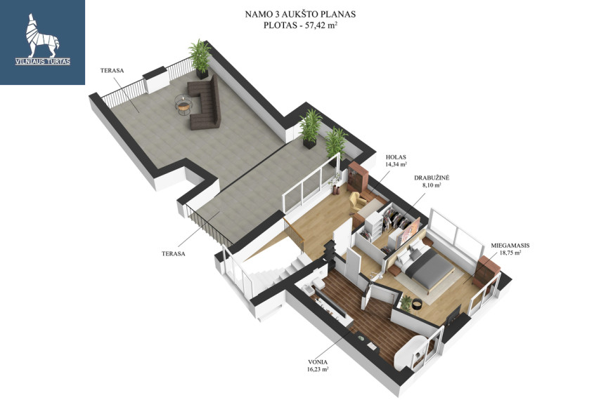 Parduodamas namas Salotės g., Pilaitė, Vilniaus m., Vilniaus m. sav., 300.94 m2 ploto, 2 aukštai 35