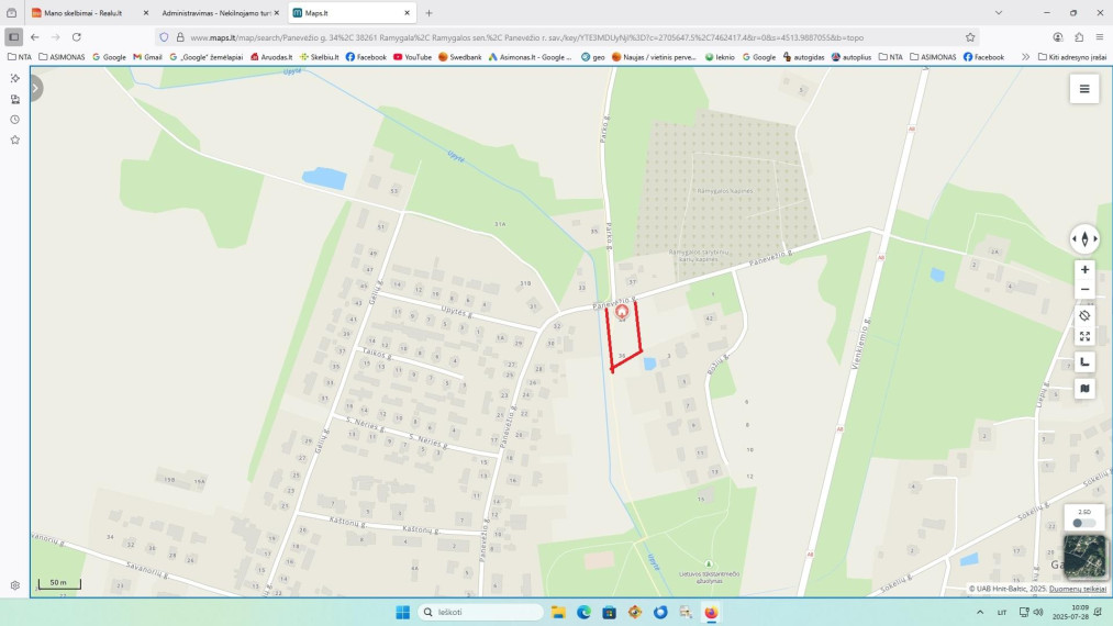 Parduodamas sklypas Panevėžio g., Ramygalos m., Panevėžio r. sav., 50.00 a ploto 3