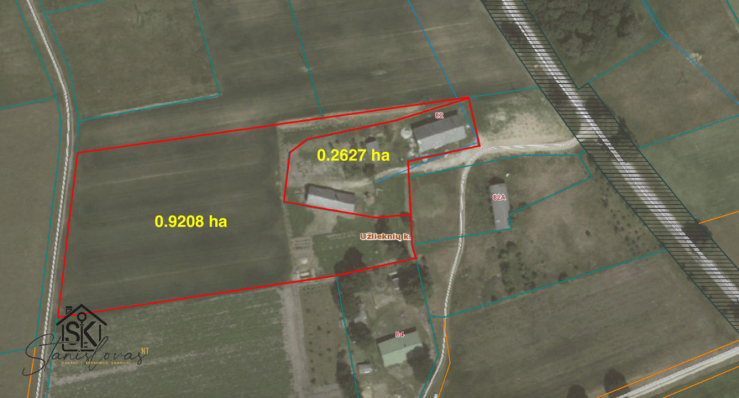 PARDUODAMA SODYBA SU PIRTIMI, NAUJOS STATYBOS GARAŽU IR 1.1835 HA ŽEMĖS UŽLIEKNIŲ K., ŠILUTĖS G. 82 31