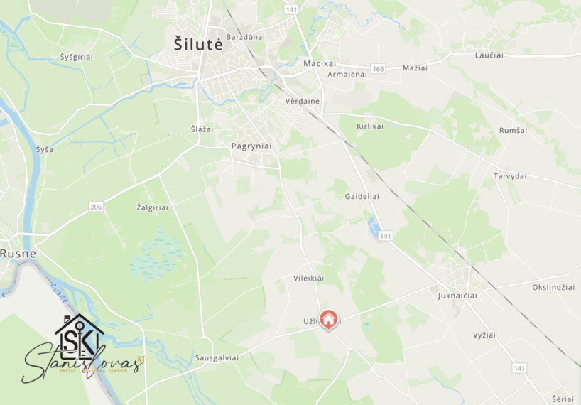 PARDUODAMA SODYBA SU PIRTIMI, NAUJOS STATYBOS GARAŽU IR 1.1835 HA ŽEMĖS UŽLIEKNIŲ K., ŠILUTĖS G. 82 35
