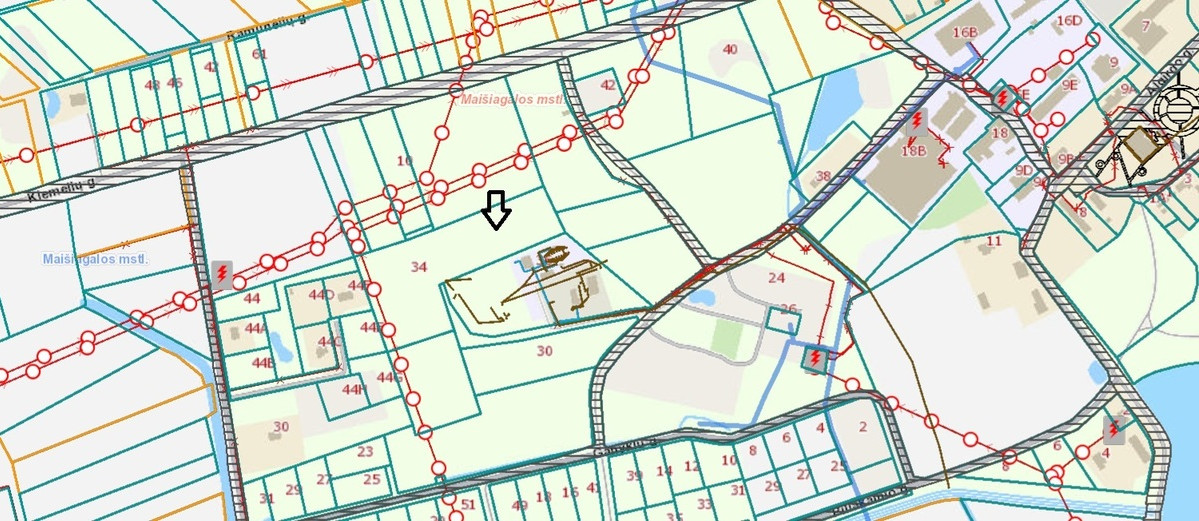 Parduodamas  sklypas Kiemelių g., Maišiagalos mstl., Vilniaus r. sav., 172.56 a ploto 4