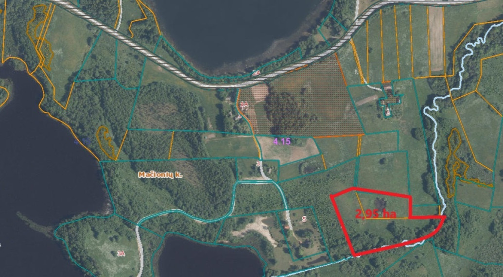 Parduodamas  sklypas Mačionių k., Anykščių r. sav., 295 a ploto 7