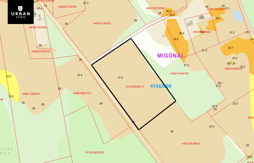 Parduodamas sklypas Juodžių k., 169 a ploto 6