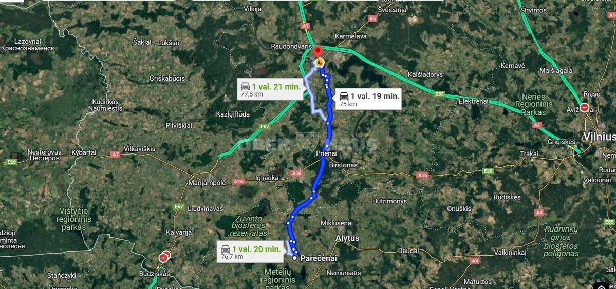 Parduodamas namas Sodybų g. , Parėčėnų k., Alytaus r. sav., 66.72 m2 ploto, 1 aukštai 7