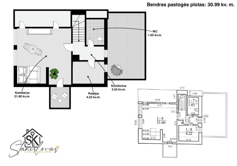 PARDUODAMA SODYBA IŠSKIRTINĖJE VIETOJE SU TVENKINIU IR 2.75 HA ŽEMĖS ŠILUTĖS R. SAV., NIKĖLŲ K. 18
