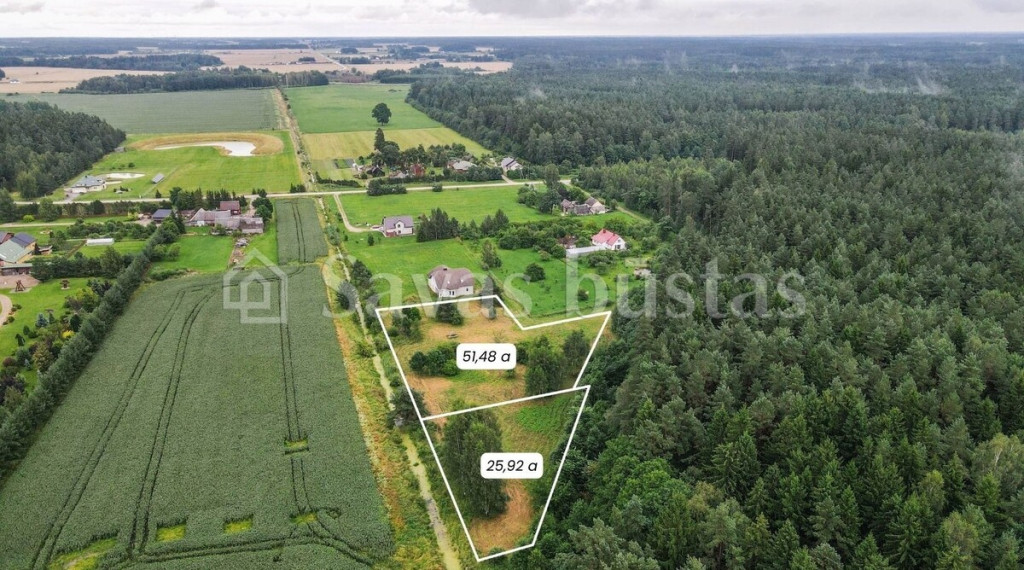 Parduodamas  sklypas Aušros kel., Urvikių k., Mažeikių r. sav., 77.4 a ploto 4