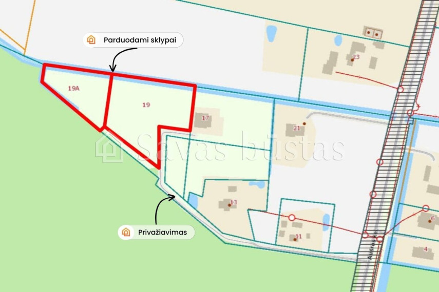 Parduodamas  sklypas Aušros kel., Urvikių k., Mažeikių r. sav., 77.4 a ploto 7