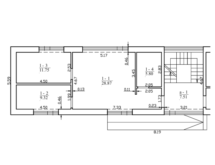 Parduodamas butas Jungtinė g., Aukštkiemių k., Klaipėdos r. sav., 55.87 m² ploto 3 kambariai 5