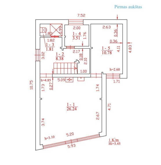 Parduodamas namas Vilkės g., Kamorūnų k., Druskininkų sav., 73.52 m2 ploto, 2 aukštai 25