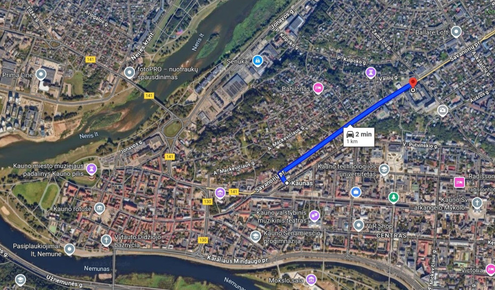 Nuomojamas butas Žemaičių g., Žaliakalnis, Kauno m., Kauno m. sav., 32.5 m2 ploto, 2 kambariai 21