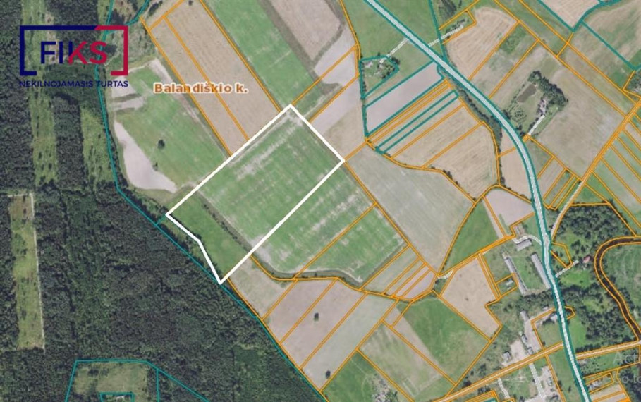 Parduodamas sklypas Balandiškio k., Radviliškio r. sav., 1218.00 a ploto 3