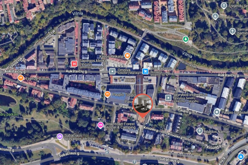 Nuomojamas butas Paupio g., Užupis, Vilniaus m., Vilniaus m. sav., 50.05 m2 ploto, 2 kambariai 34
