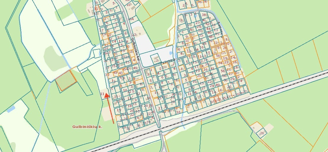 Parduodamas  sklypas Gulbiniškių kel., Gulbiniškių k., Jonavos r. sav., 79.43 a ploto 4