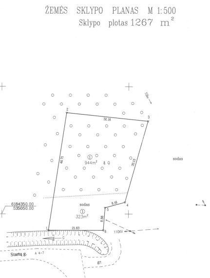 Parduodamas miškų ūkio paskirties sklypas Startų g., Startų k., Panevėžio r. sav., 12.67 a ploto 3