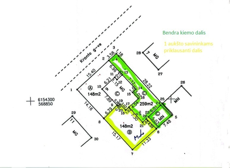 Parduodamas namas 56.43 kv.m ploto 31