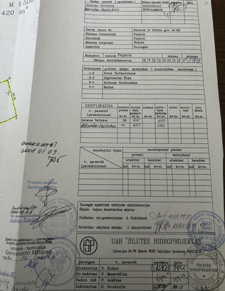 Parduodamas sklypas Dariaus ir Girėno g., Pajūrio mstl., Šilalės r. sav., 14 a ploto 14