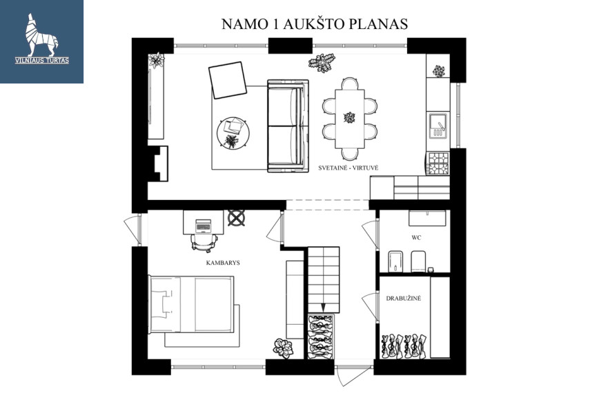 Parduodamas namas Vaitkiškių k., Vilniaus r. sav., 108.23 m2 ploto, 2 aukštai 21