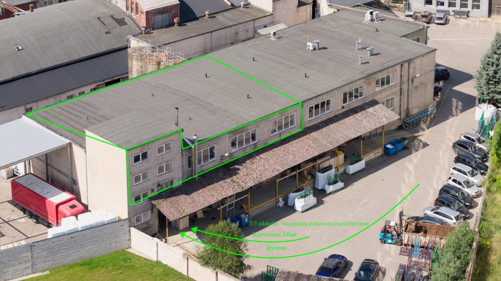 Parduodamos administracinės, gamybinės, kitos paskirties, paslaugų, prekybos, sandėliavimo patalpos Drobės g., Ž. Šančiai, Kauno m., Kauno m. sav., 405.46 m2 ploto 1