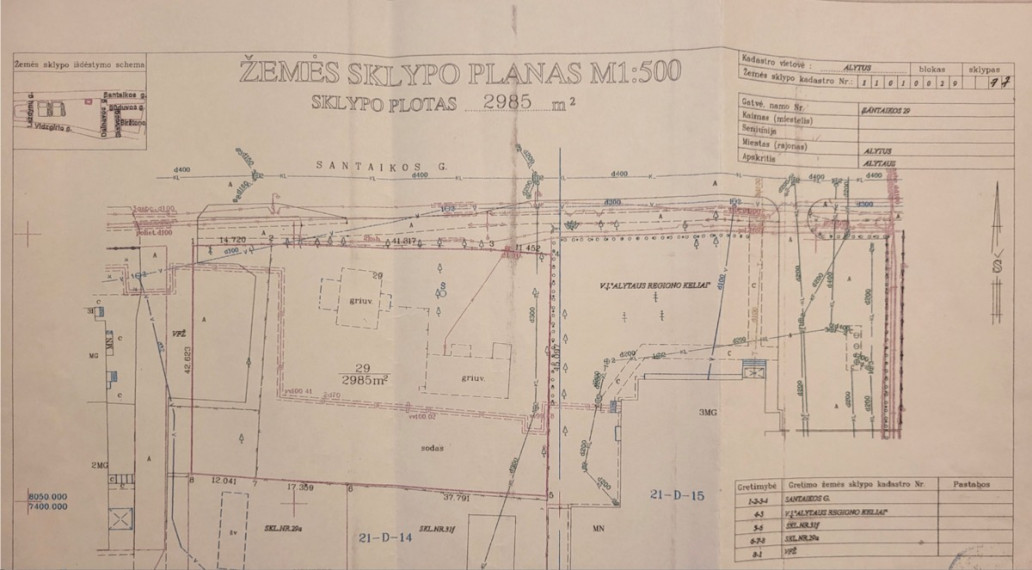 Parduodamas kitos paskirties sklypas Santaikos g., Vidzgiris, Alytaus m., Alytaus m. sav., 29.85 a ploto 3