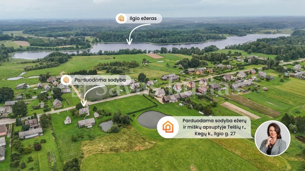 Parduodamas namas Ilgio g., Kegų k., Telšių r. sav., 83.3 m2 ploto, 1 aukštai 1