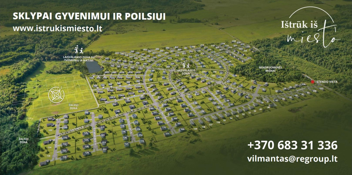 Parduodamas sklypas Turgaus g., Maišiagalos mstl., Vilniaus r. sav., 10 a ploto 3