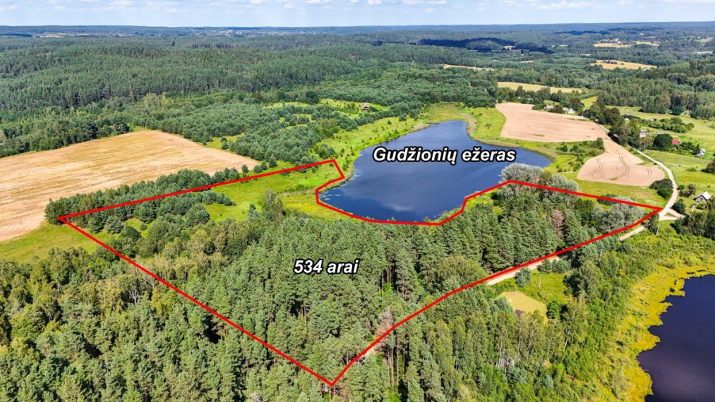 Parduodamas  sklypas Trakų r. sav., Gudžionių k., Stasio Biziulevičiaus g., 534 a ploto 5