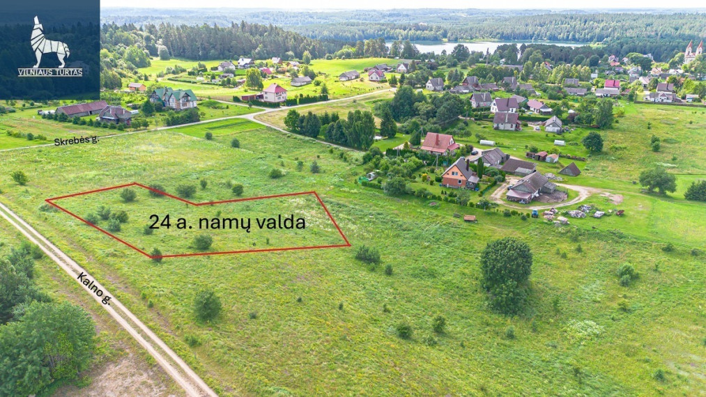 Parduodamas  sklypas Kalno g., Aukštadvario mstl., Trakų r. sav., 24 a ploto 3