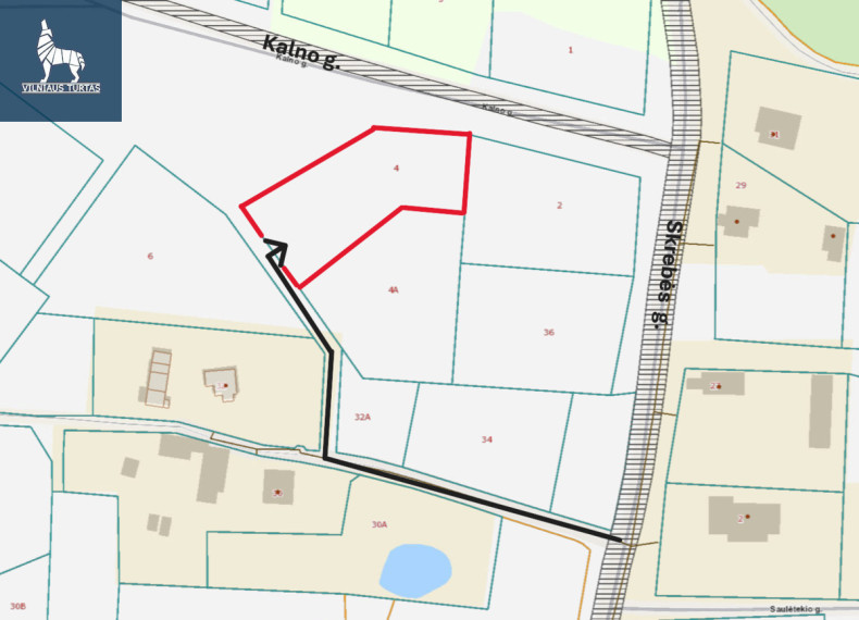 Parduodamas  sklypas Kalno g., Aukštadvario mstl., Trakų r. sav., 24 a ploto 7