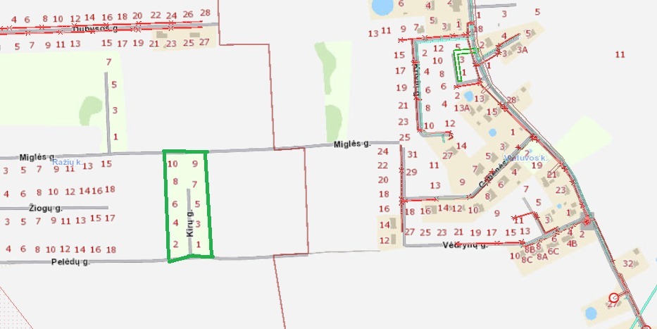 Parduodamas  sklypas Kirų g., Ražių k., Kauno r. sav., 112 a ploto 2